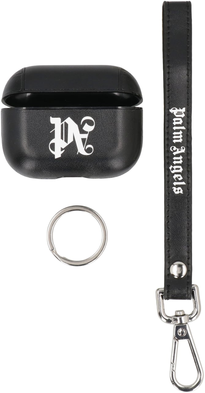 Palm Angels AirPods case with shoulder strap Zwart