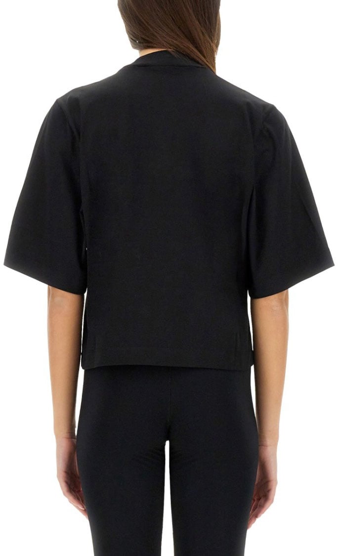 Palm Angels T-Shirt With Logo Zwart