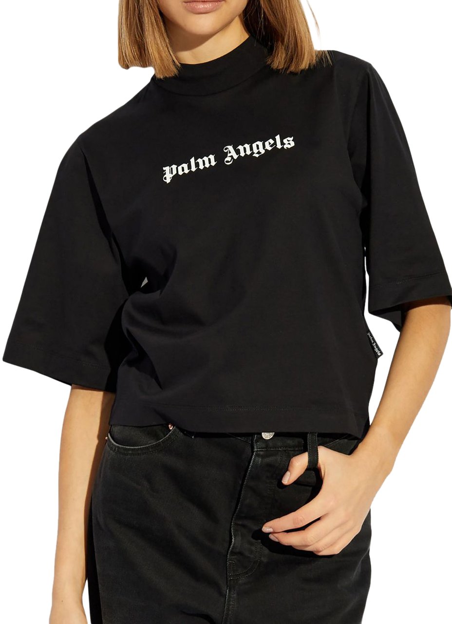 Palm Angels T-Shirts And Polos Black Zwart