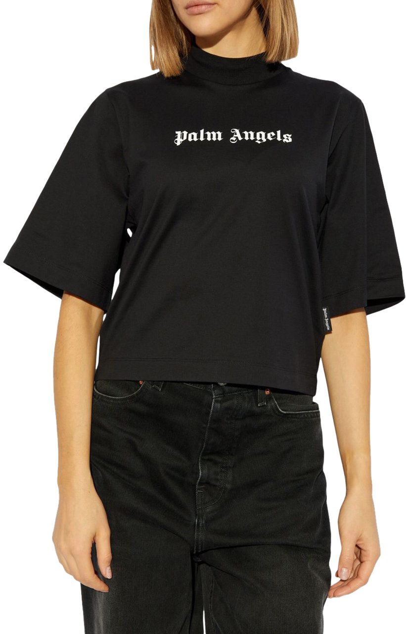 Palm Angels T-Shirts And Polos Black Zwart