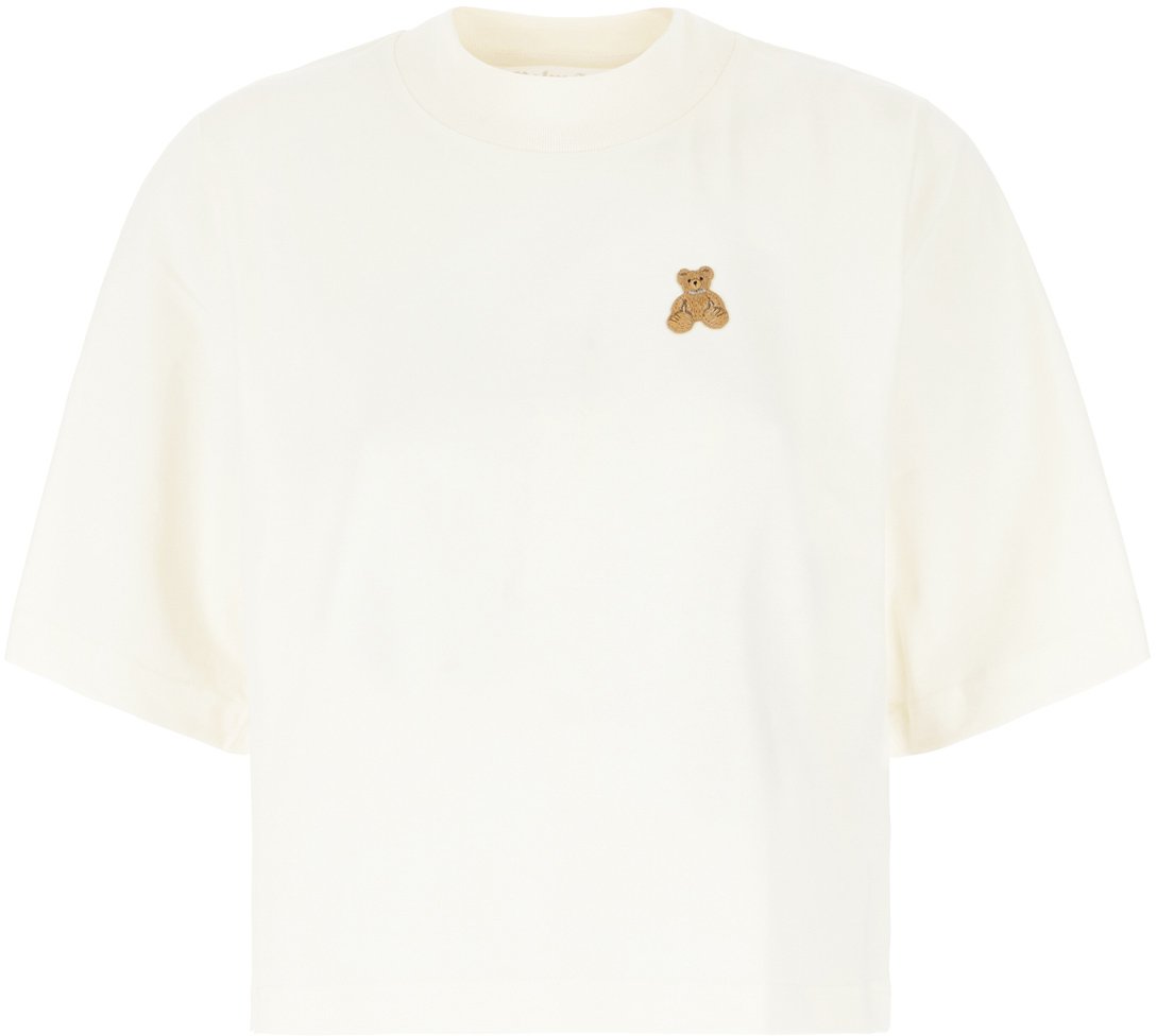 Palm Angels Palm Angels Ivory cotton t-shirt Neutraal