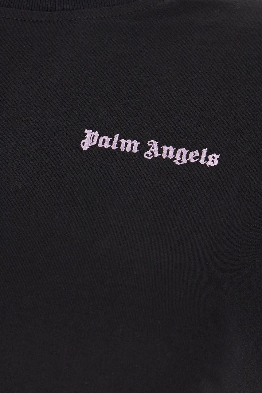 Palm Angels Palm Angels Black cotton t-shirt Zwart
