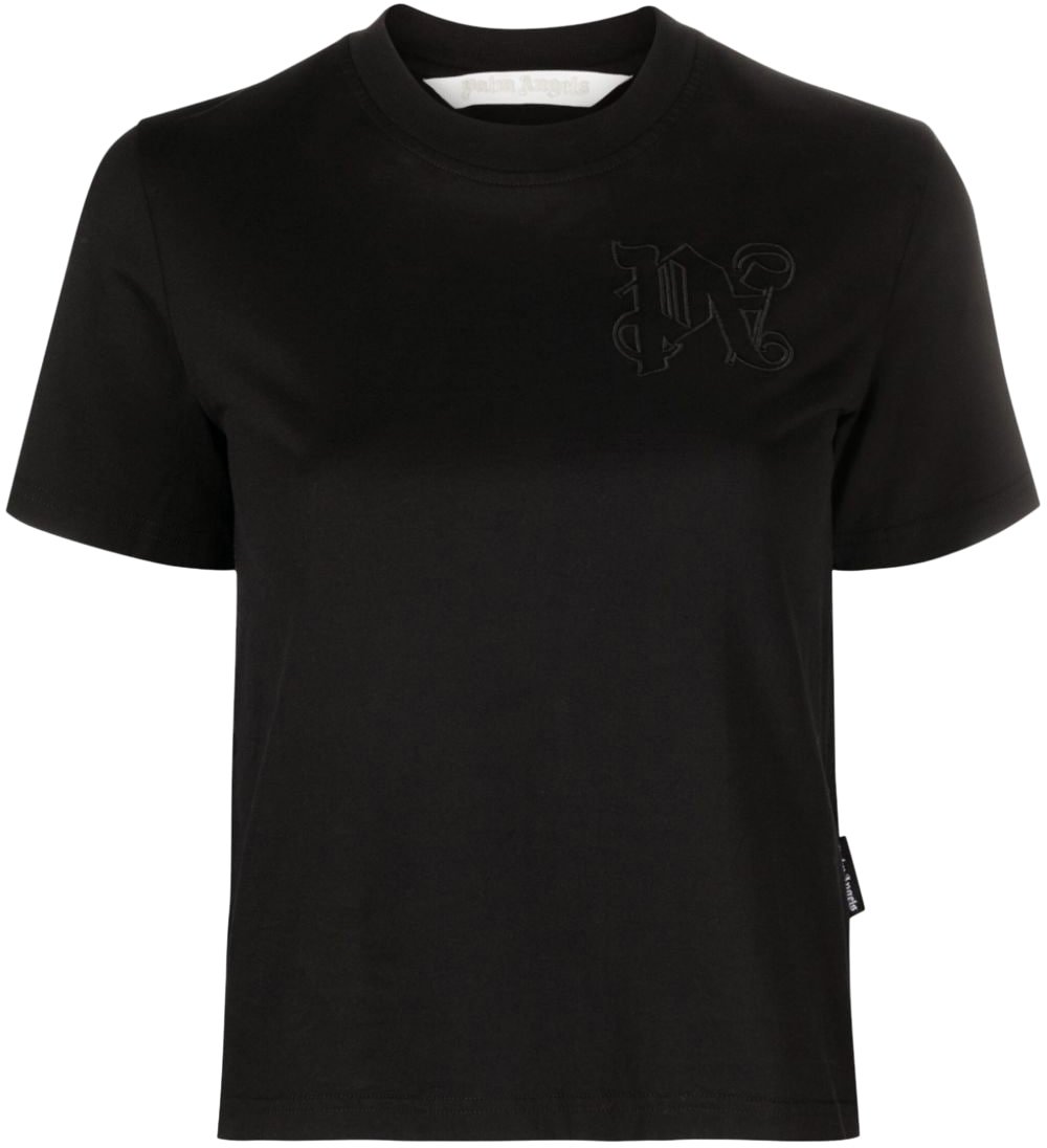 Palm Angels T-Shirts And Polos Black Zwart