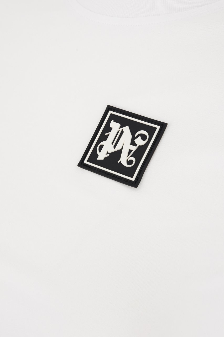 Palm Angels Palm Angels White cotton t-shirt Wit