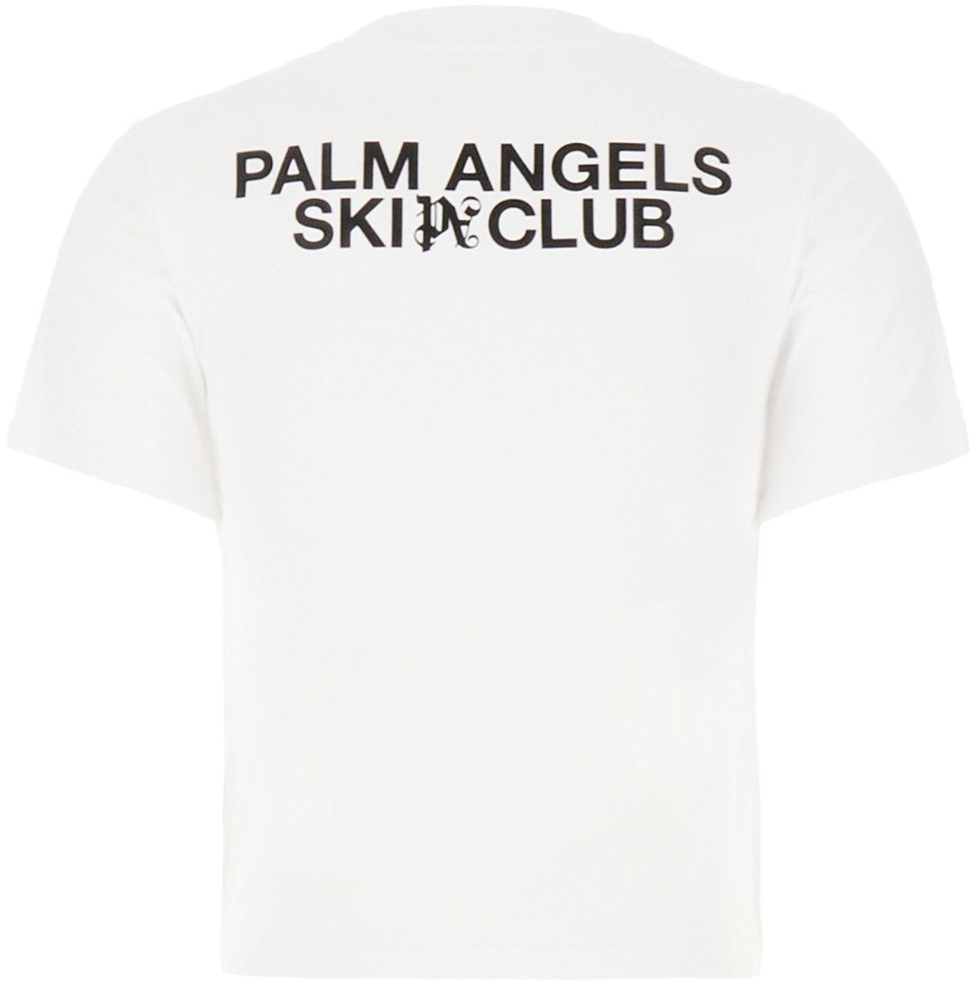 Palm Angels Palm Angels White cotton t-shirt Wit