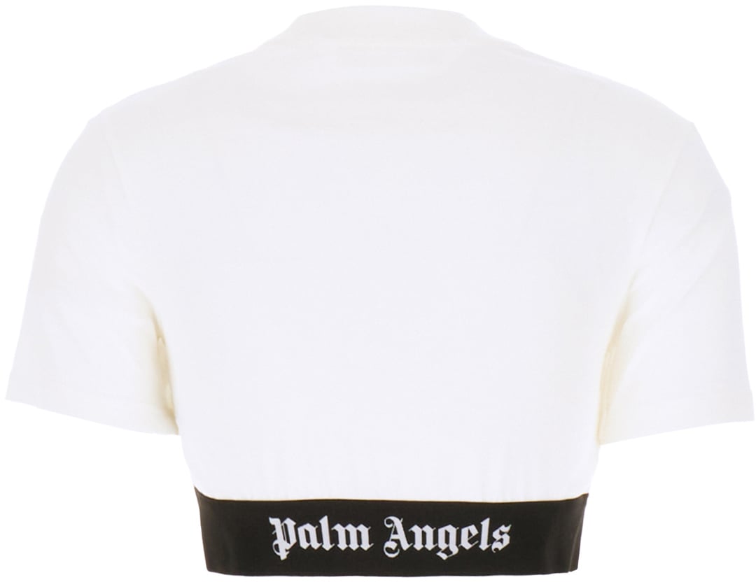 Palm Angels Palm Angels White cotton t-shirt Wit
