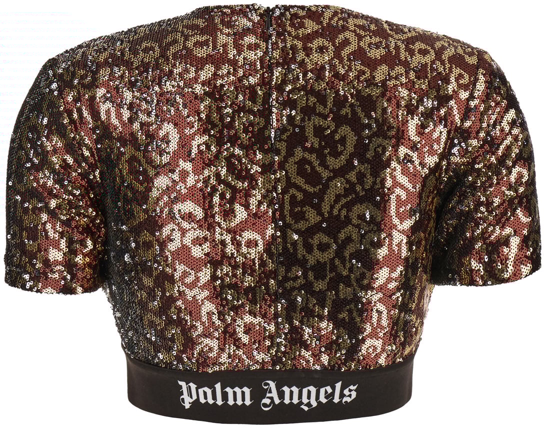 Palm Angels Palm Angels Multicolor sequins top Divers