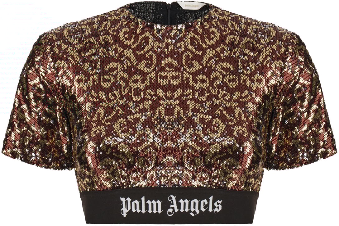 Palm Angels Palm Angels Multicolor sequins top Divers