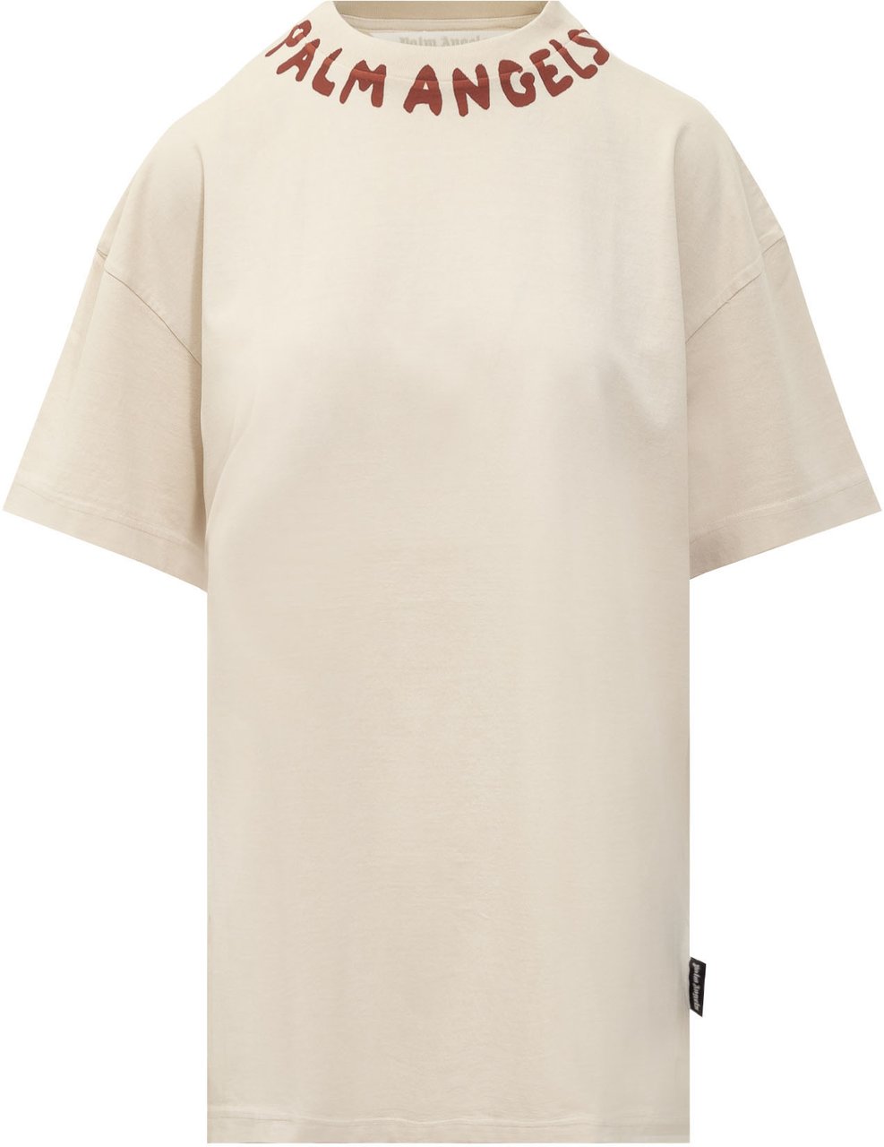 Palm Angels T-Shirt Logo Seasonel Beige