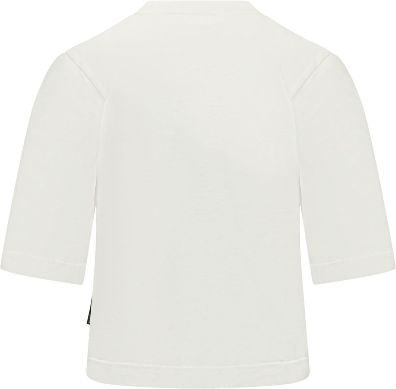 Palm Angels T-shirt Curved Logo Boxy Wit