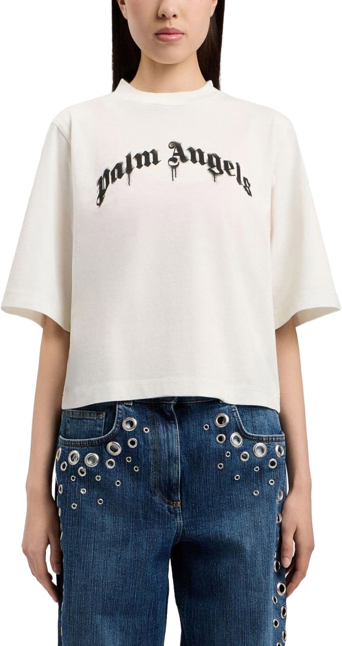Palm Angels T-Shirts And Polos White Wit