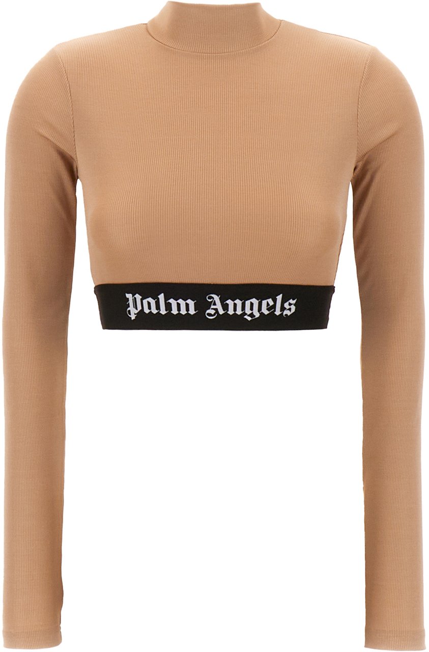 Palm Angels Palm Angels Biscuit stretch polyester top Bruin