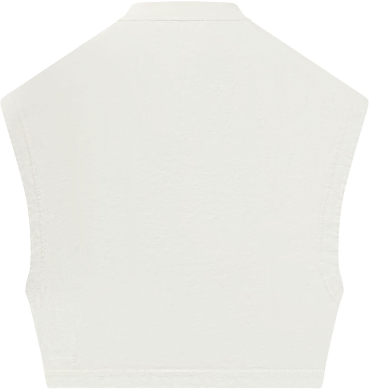 Palm Angels Top Boxy Senza Maniche con Stampa Orso Wit