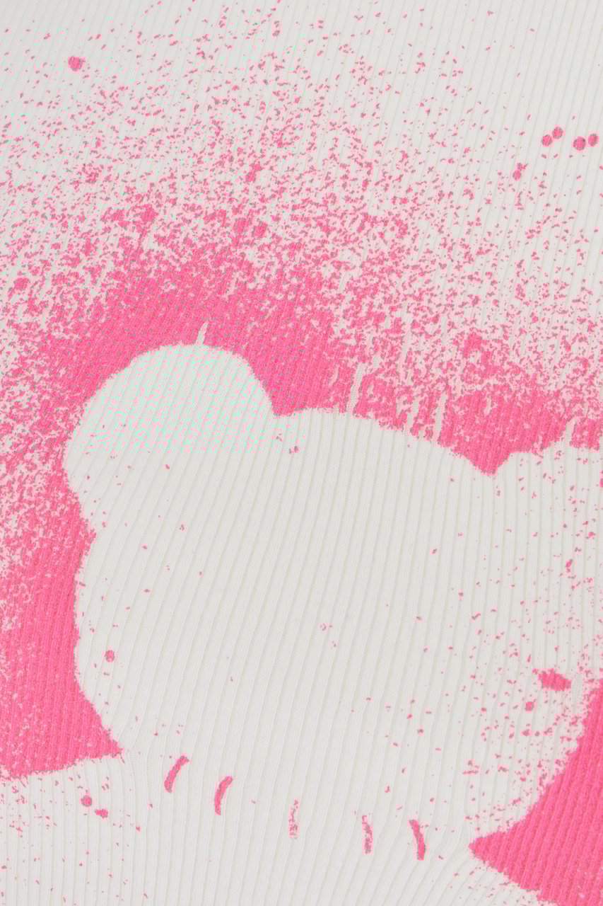 Palm Angels Palm Angels Ivory stretch cotton top Neutraal