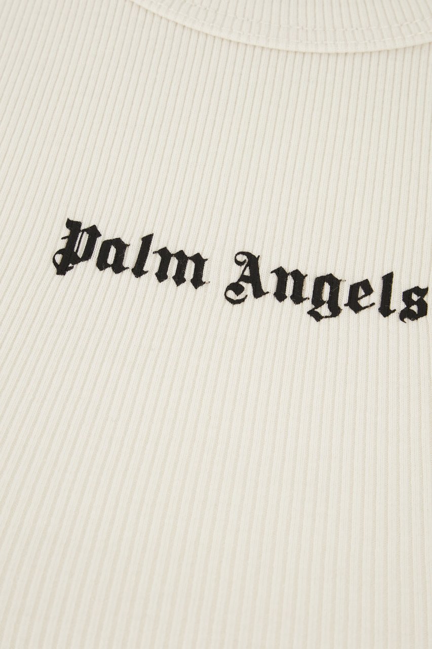 Palm Angels Sand stretch cotton top Neutraal