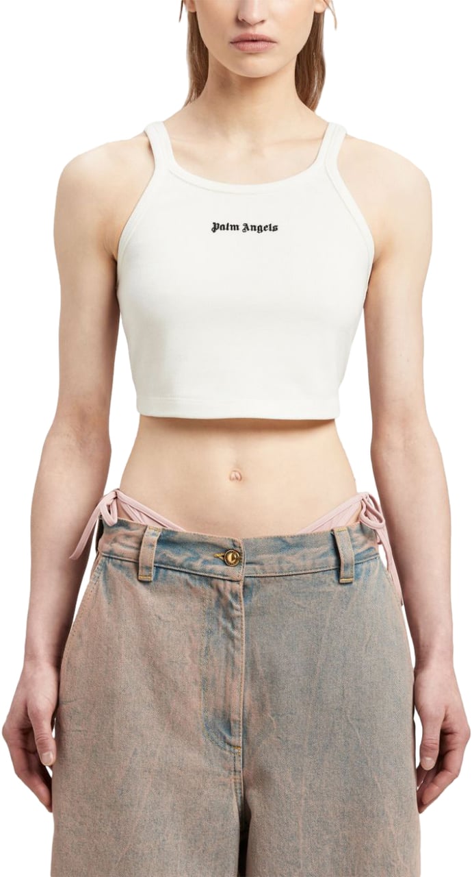 Palm Angels Top White Wit
