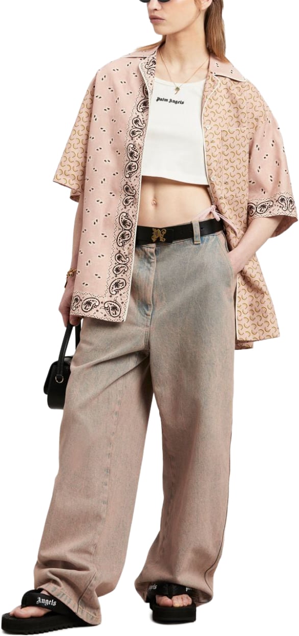 Palm Angels Top White Wit