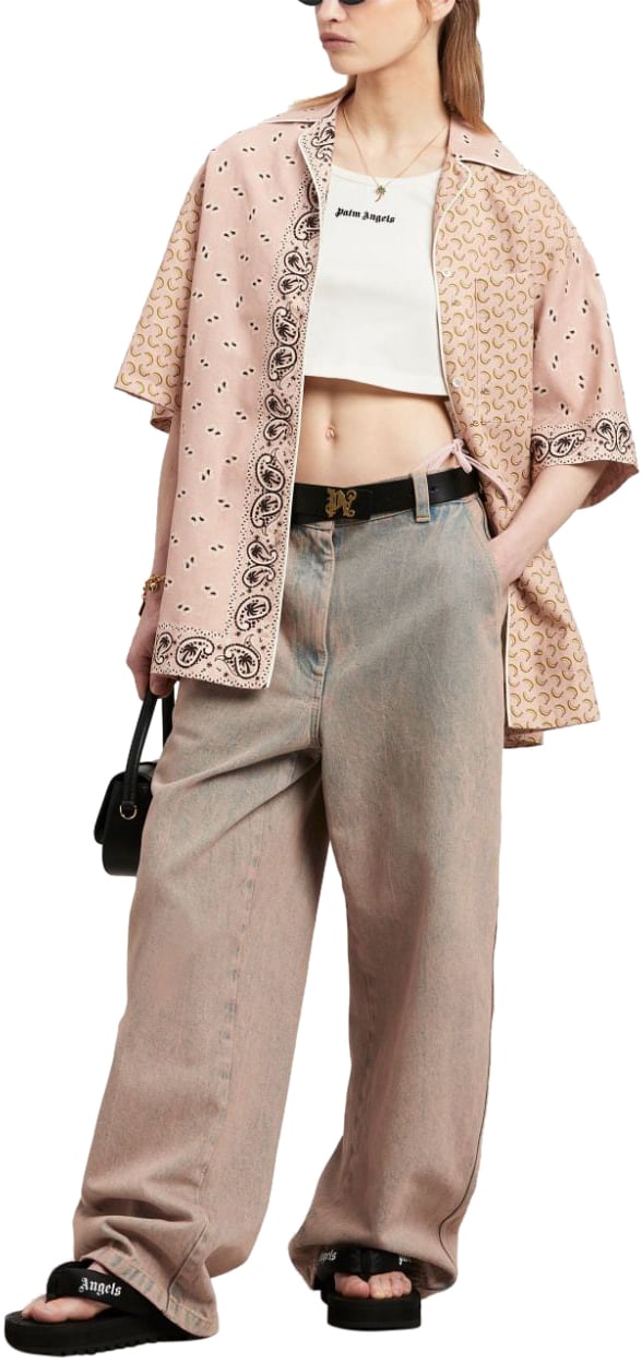 Palm Angels Top White Wit