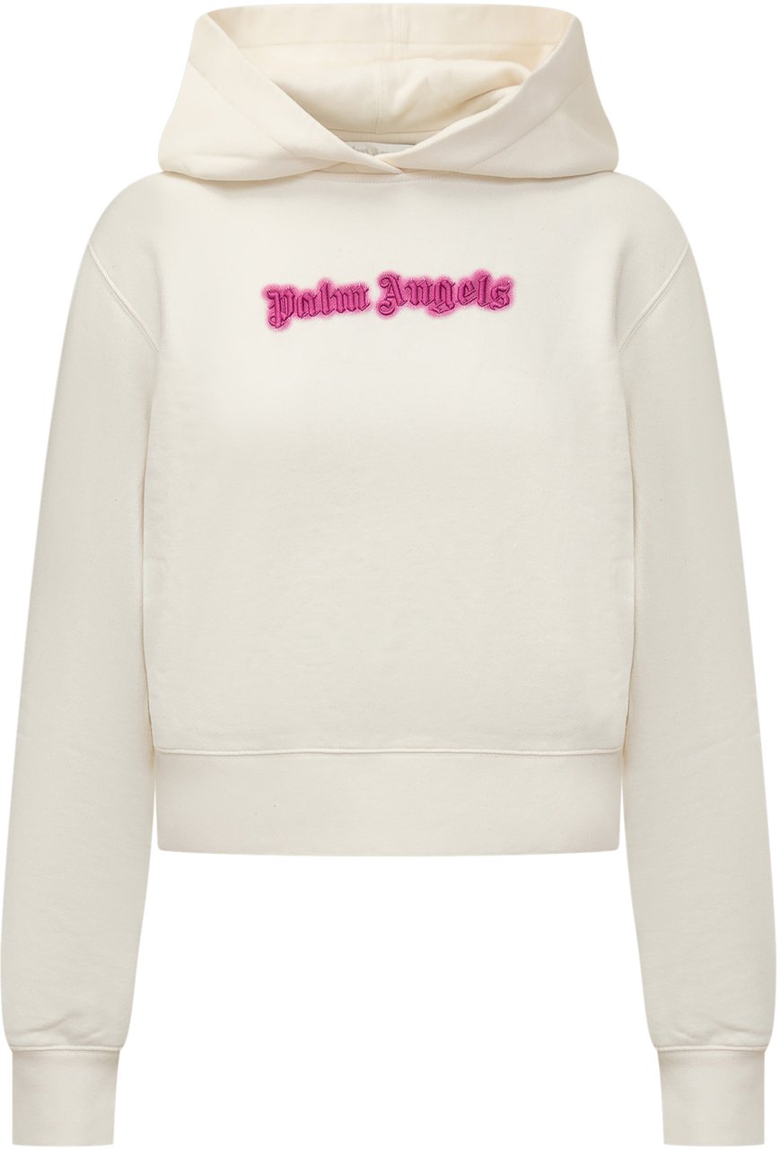 Palm Angels Felpa con Logo Wit