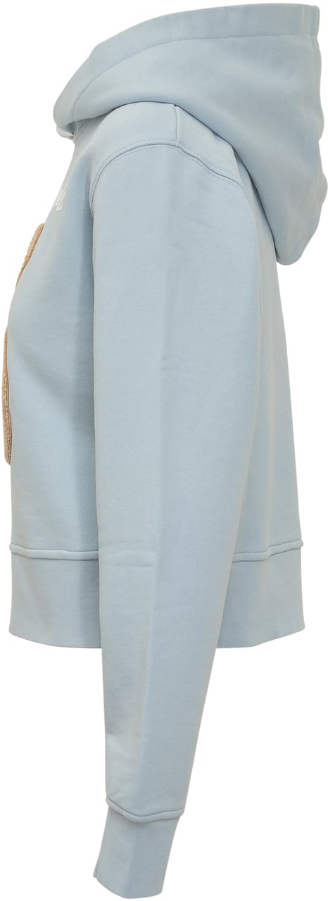 Palm Angels Palm Angels Light blue cotton sweatshirt Lichtblauw