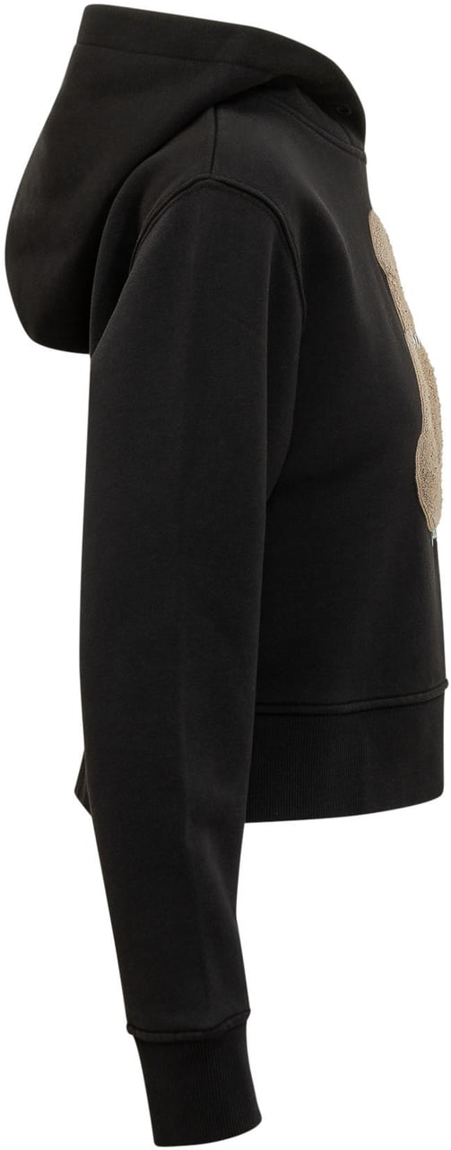 Palm Angels Felpa Bear Fitted Hoodie Zwart