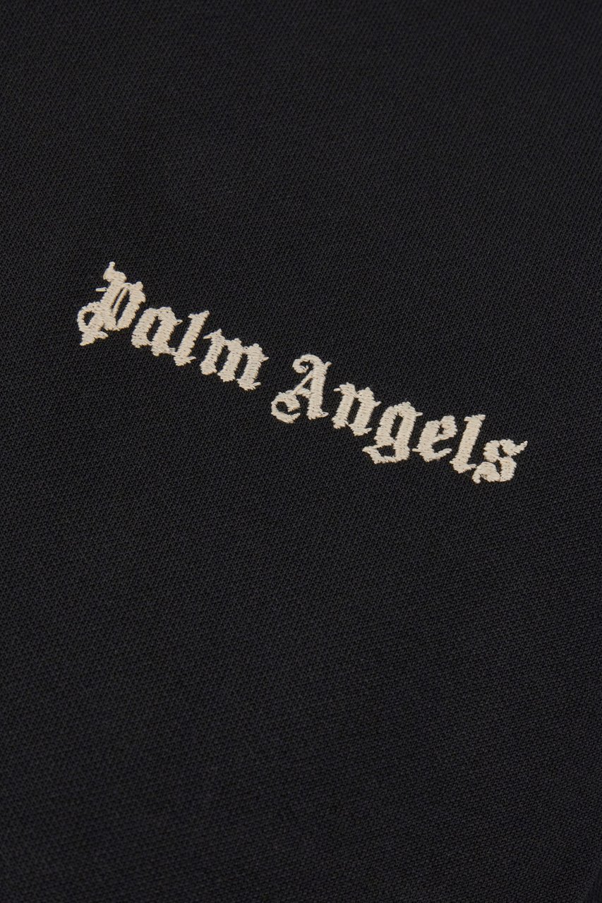 Palm Angels Palm Angels Black stretch cotton sweatshirt Zwart