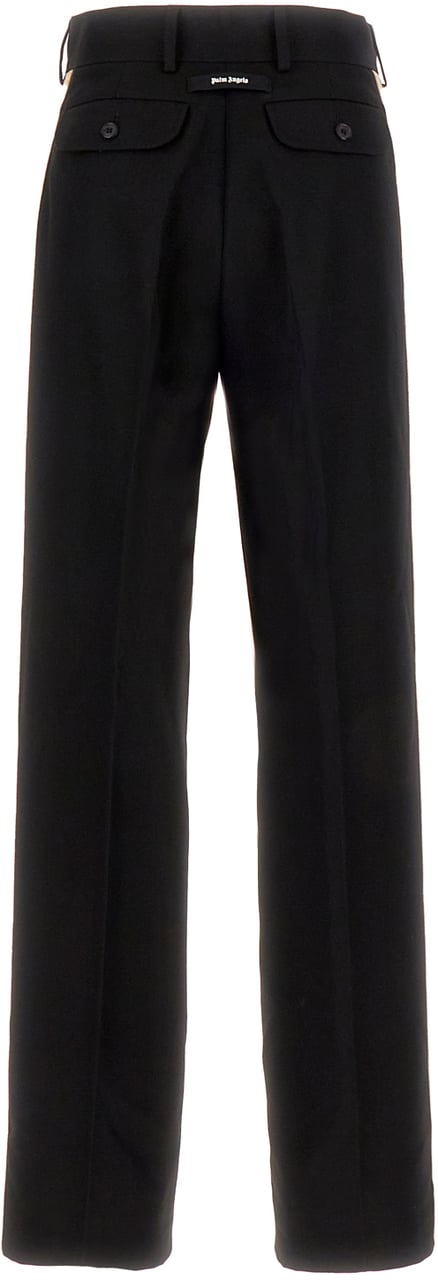 Palm Angels Palm Angels Black polyester blend pant Zwart