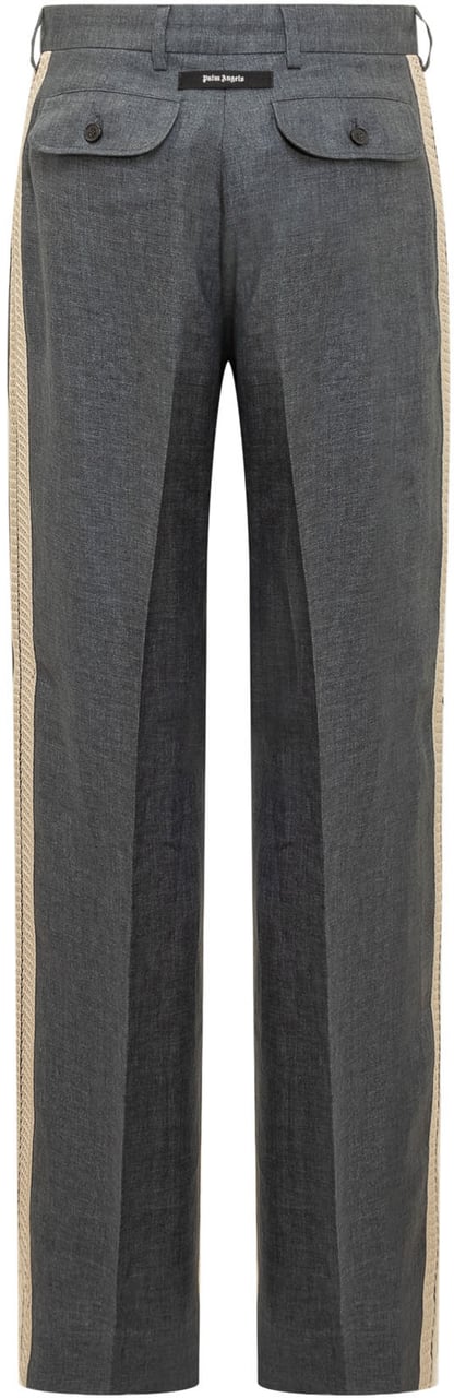Palm Angels Pantalone in Lino Grijs