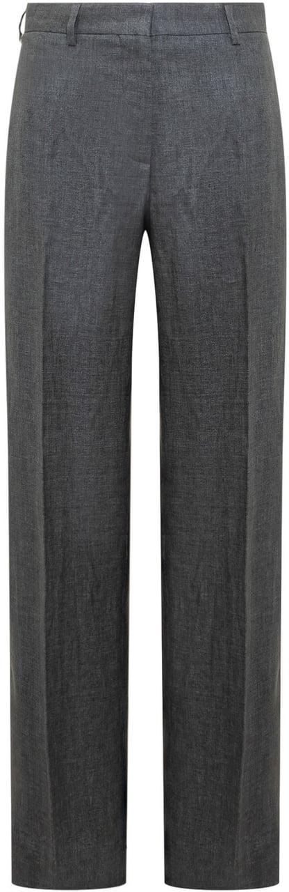 Palm Angels Pantalone in Lino Grijs