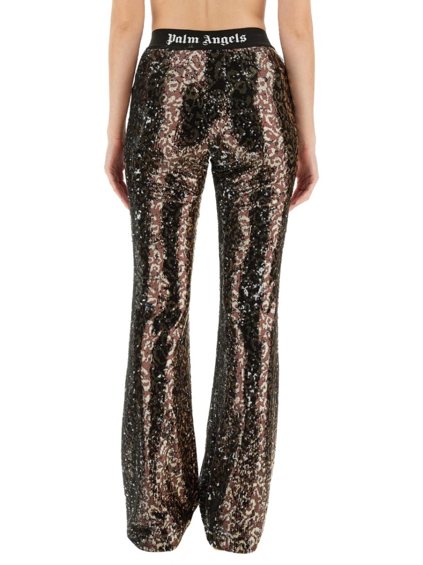 Palm Angels Flare Fit Pants Zwart