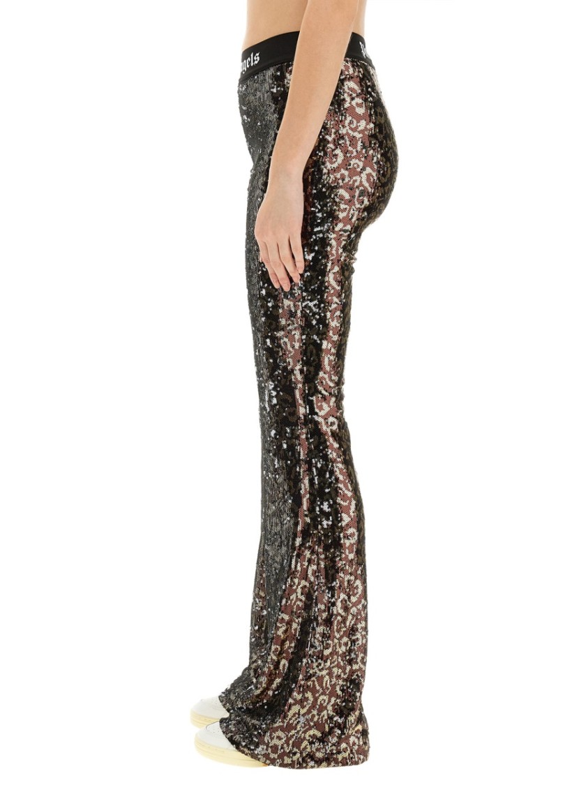 Palm Angels Flare Fit Pants Zwart