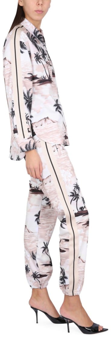 Palm Angels Island Print Pants Wit