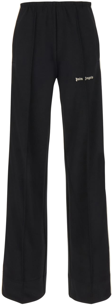 Palm Angels Black polyester pants Zwart