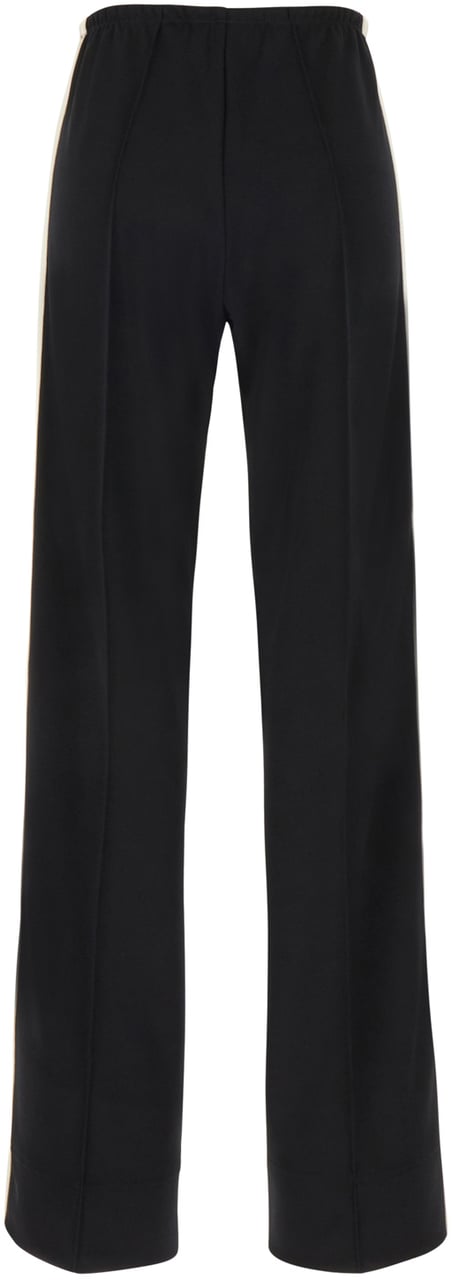 Palm Angels Black polyester pants Zwart