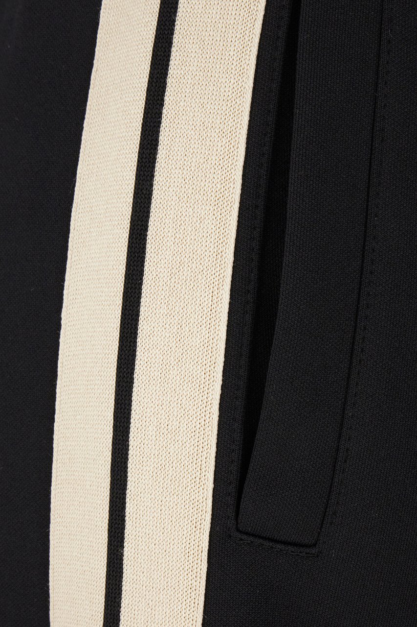 Palm Angels Black polyester pants Zwart