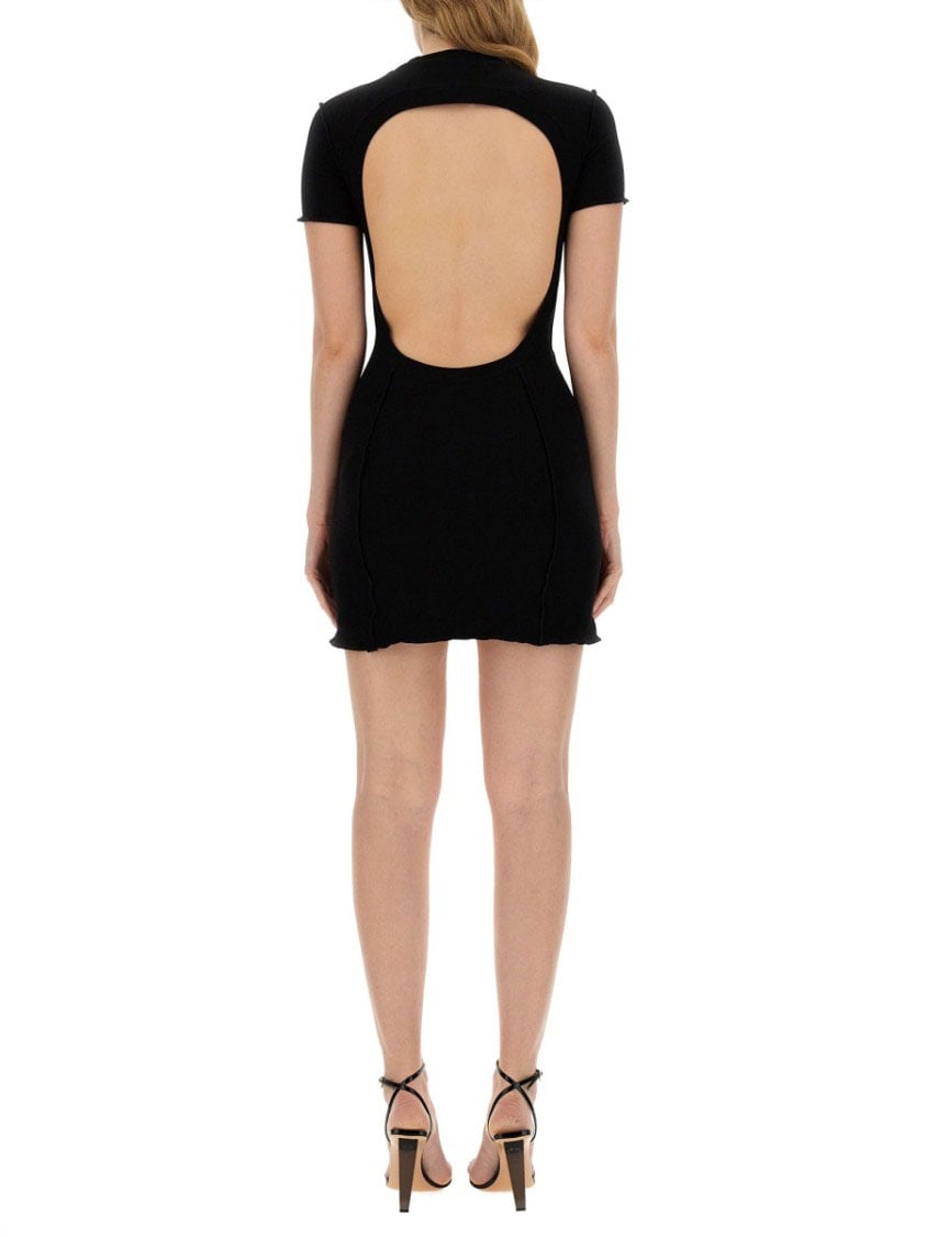 Palm Angels Dress With Logo Zwart