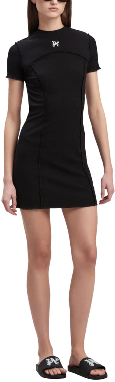Palm Angels Abito con Monogram PA Zwart