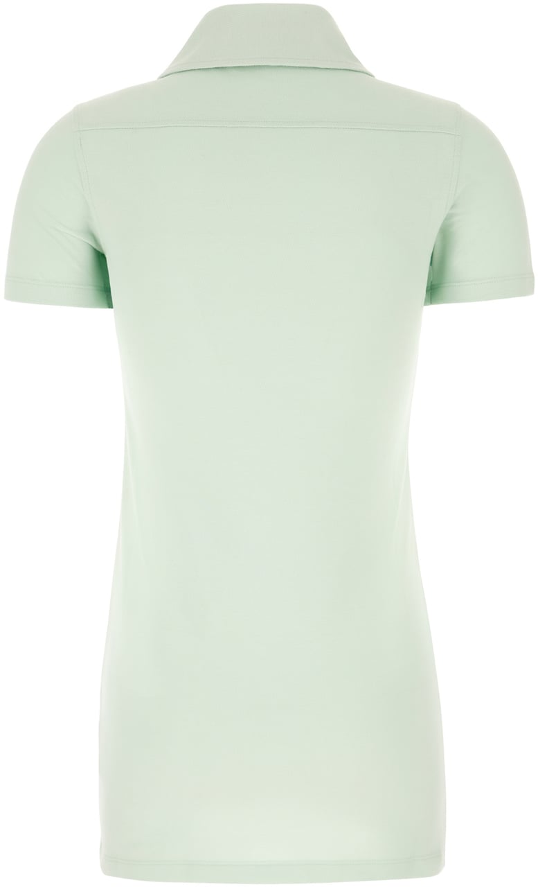 Palm Angels Palm Angels Mint green piquet mini polo dress Groen