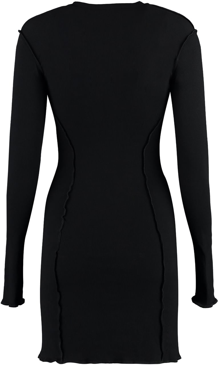Palm Angels Jersey mini dress Zwart