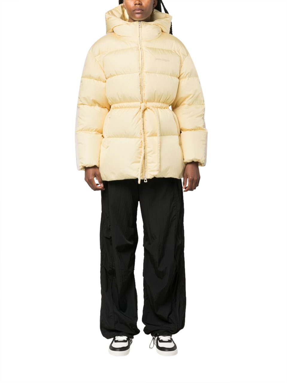 Palm Angels Coats Beige Beige