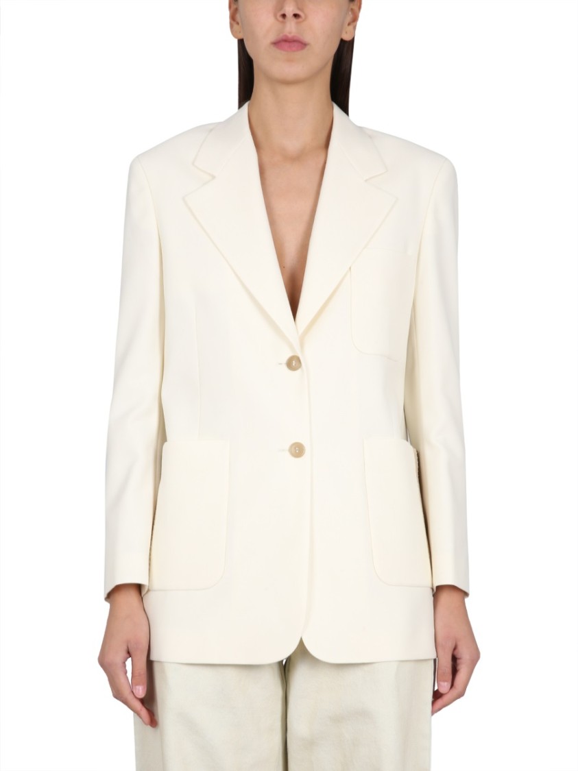 Palm Angels Blazer With Knit Detail Wit