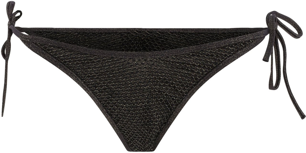 Palm Angels Lurex bikini bottom Zwart