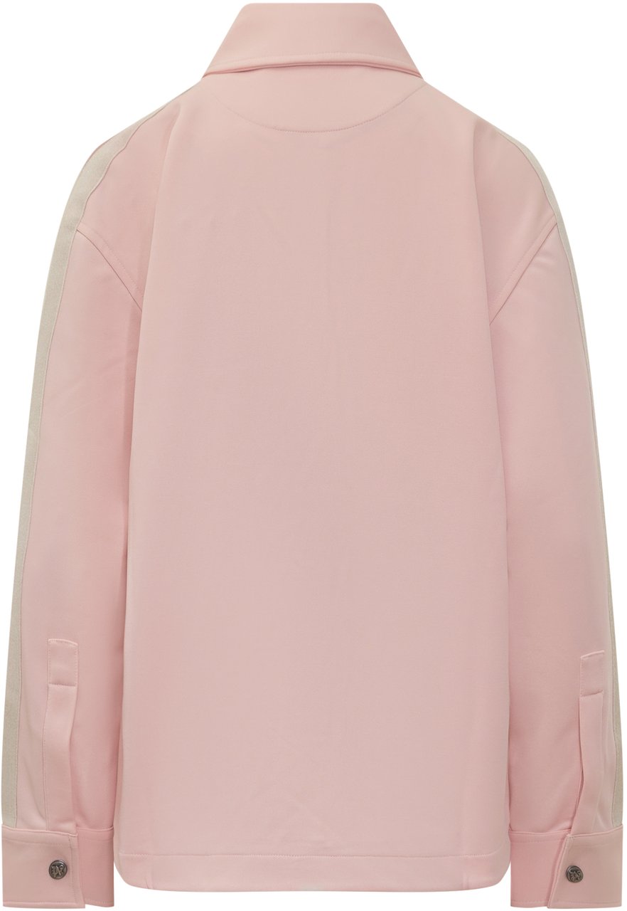 Palm Angels Palm Angels Giacca Rosa con Bande Laterali Roze