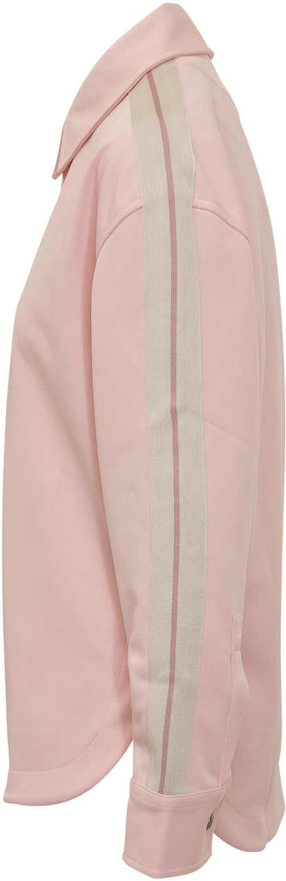 Palm Angels Palm Angels Giacca Rosa con Bande Laterali Roze