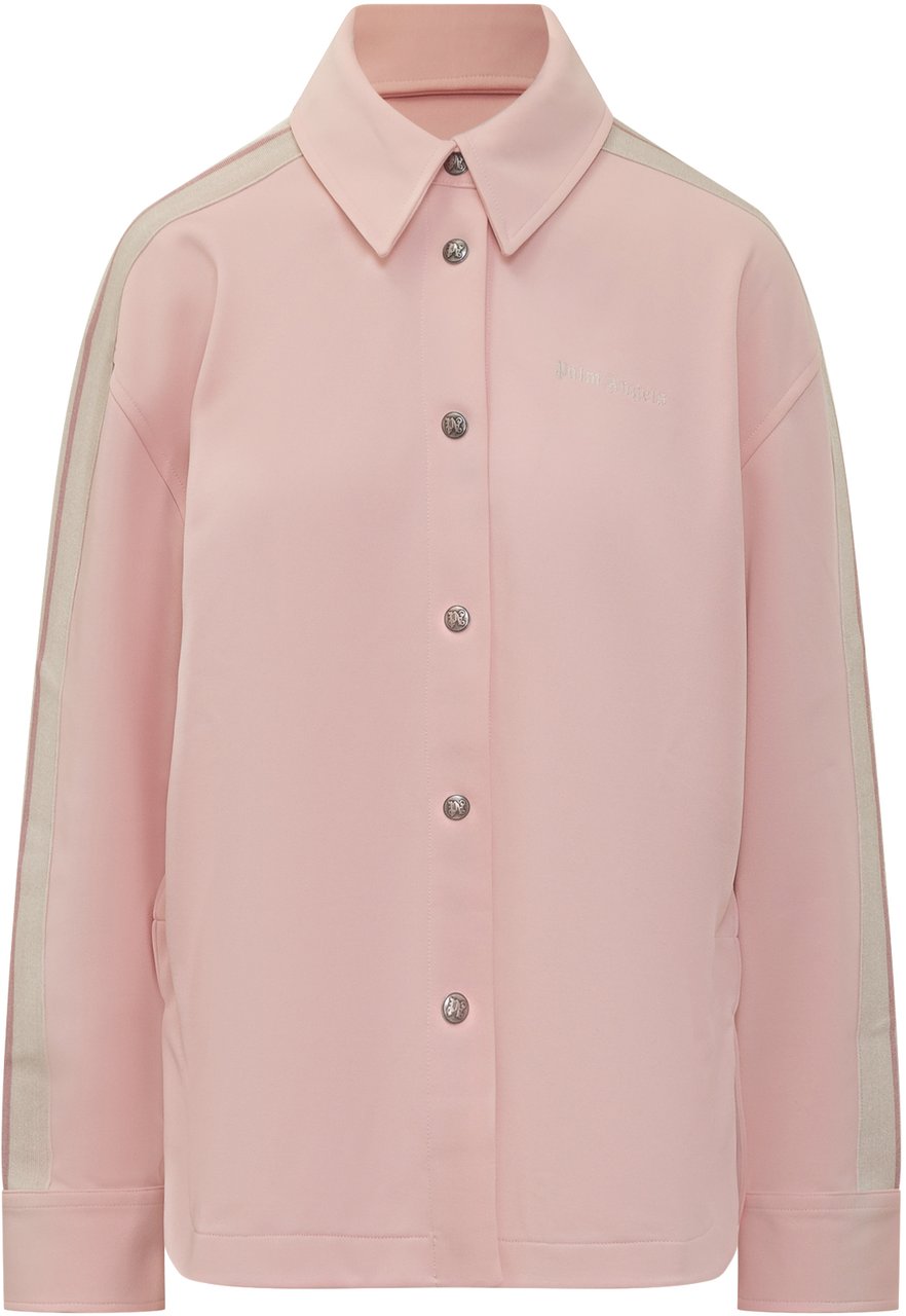 Palm Angels Palm Angels Giacca Rosa con Bande Laterali Roze