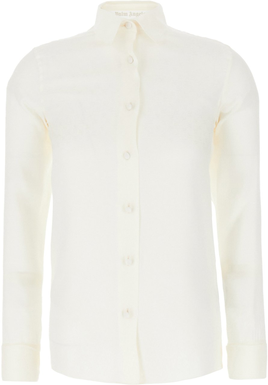 Palm Angels Palm Angels Ivory silk blouse Neutraal
