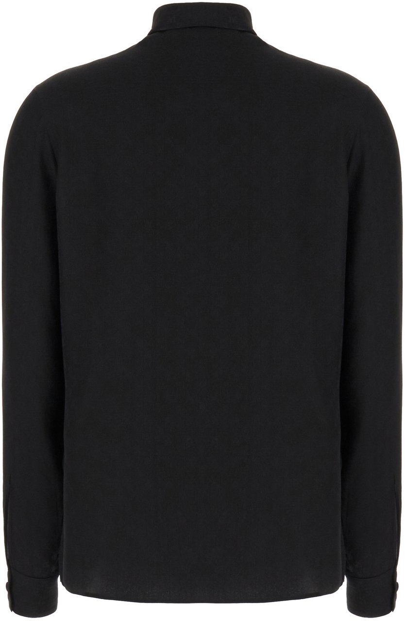 Palm Angels Palm Angels Black silk blouse Zwart