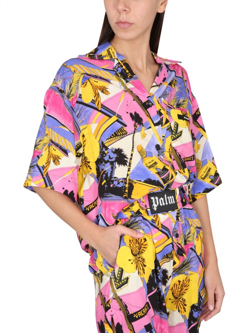 Palm Angels Miami Mix Print Shirt Divers