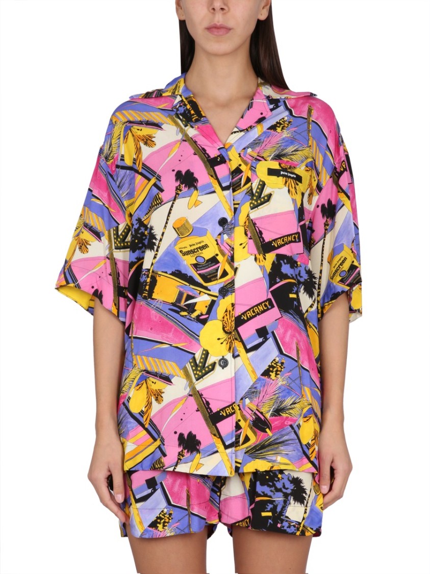 Palm Angels Miami Mix Print Shirt Divers