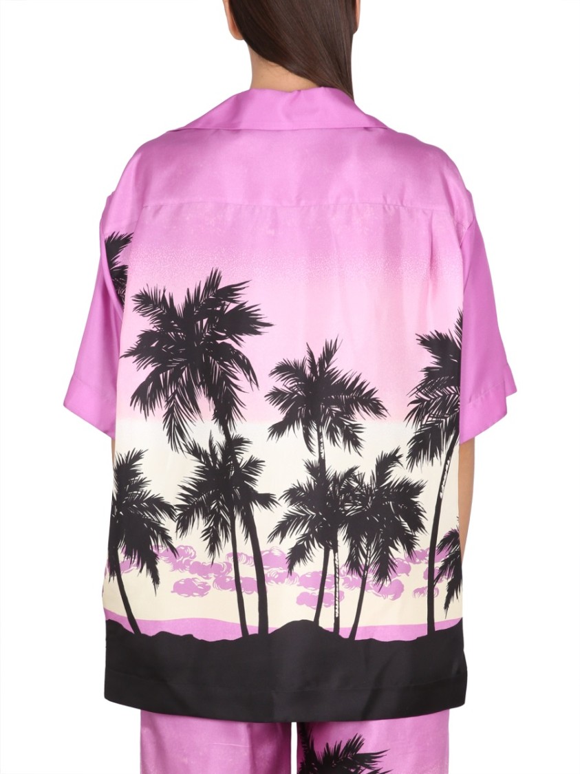 Palm Angels Sunset Print Shirt Roze
